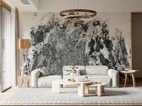 A beautiful monochrome texture wallpaper mural for a modern home.