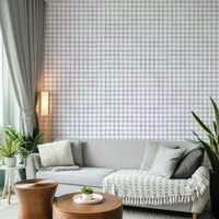 Classic farmhouse wallpaper with a modern hue
