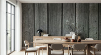 Textured Weathered Wood Panel, exposed grain, stylish feature wallpaper.