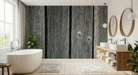 Authentic wood grain mural, fissured surface, reclaimed wood wallpaper.