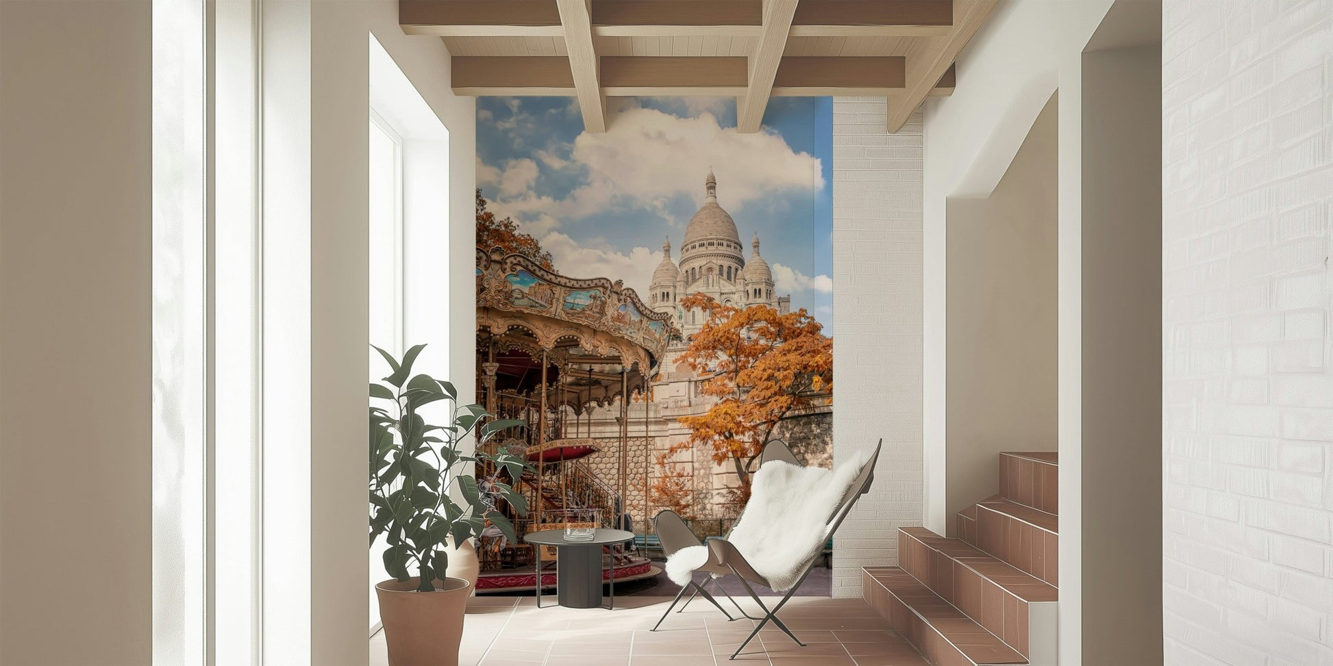 Sacre - Coeur Carousel Wall Mural