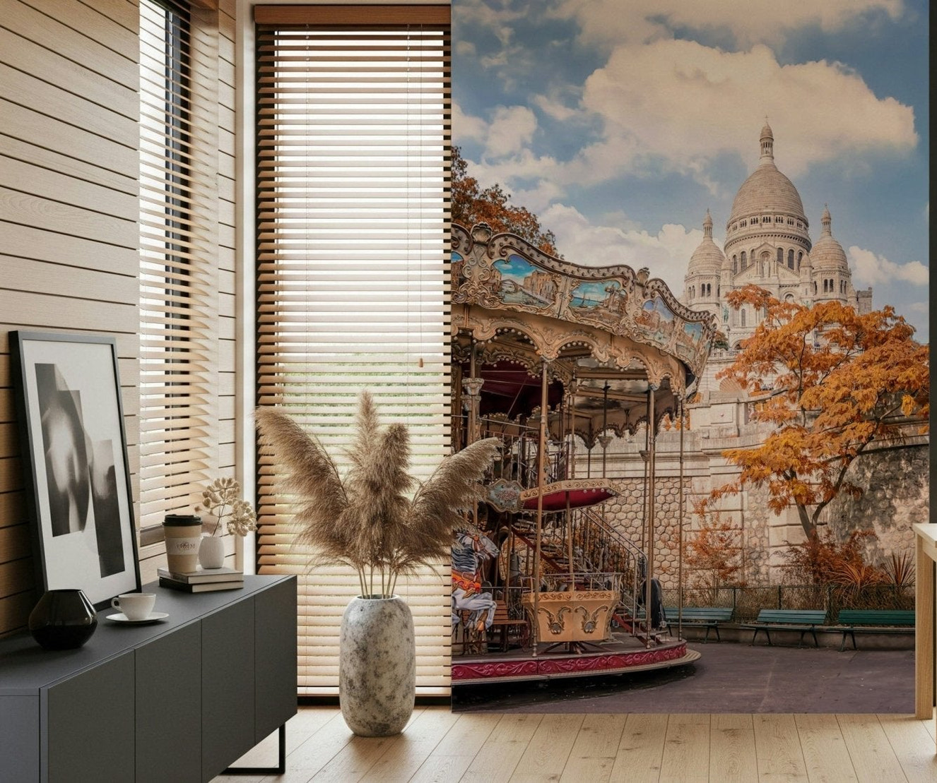 Sacre - Coeur Carousel Wall Mural