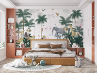 Lush jungle wallpaper with a tropical vibe.
