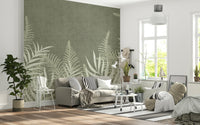 Into The Jungle Sage wallpaper a refreshing botanical aesthetic.