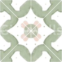 Wallpaper with a pattern of classic squares

