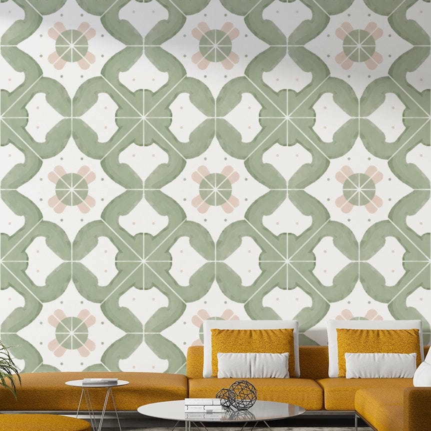 Wall decor with a cool, classic tone

