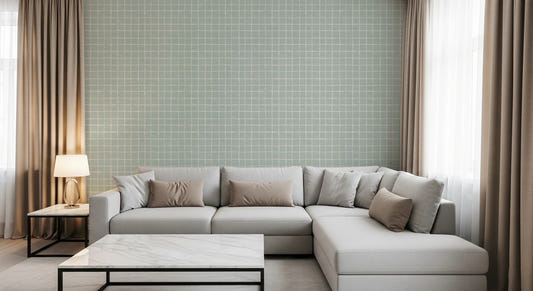 Sage Grid Wallpaper⁠