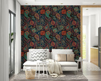 There are hints of other rich colors like emerald green and ruby red.
