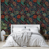 The pattern is detailed and bohemian-inspired.
