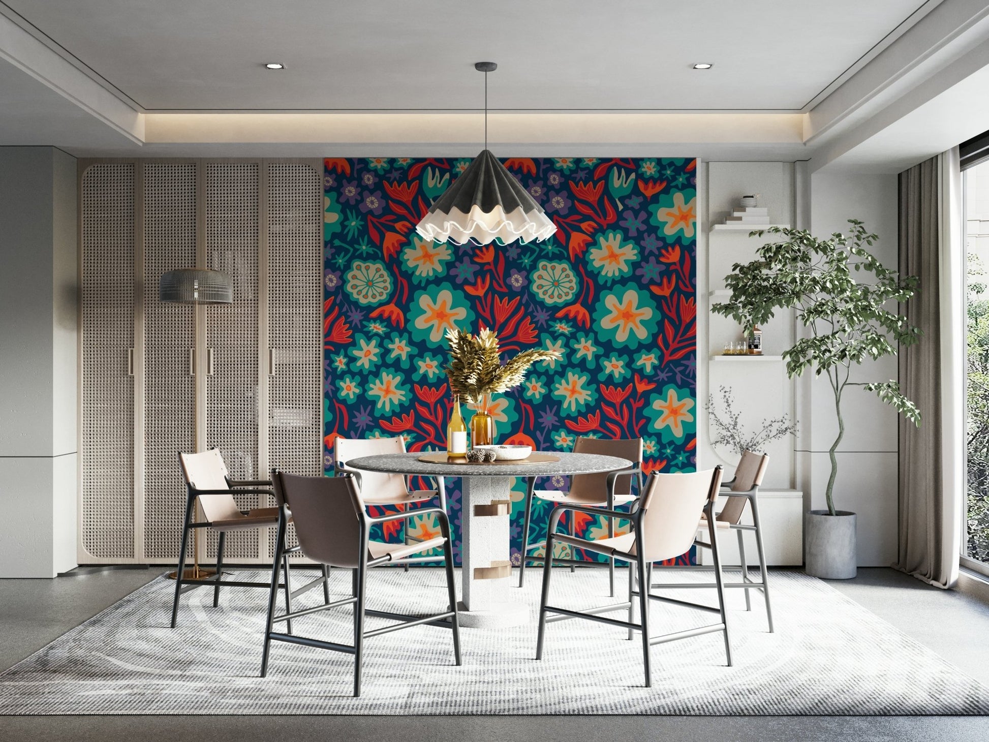 Unique blend of retro charm and tropical intensity.

