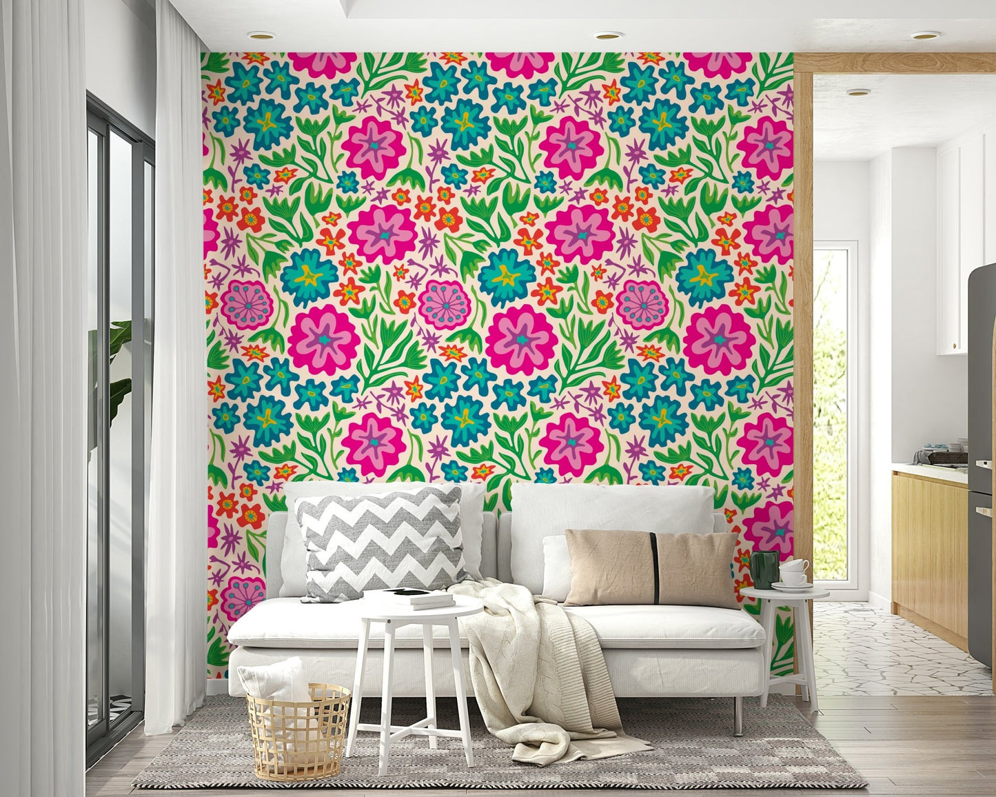 Exotic and playful color palette for home decor.

