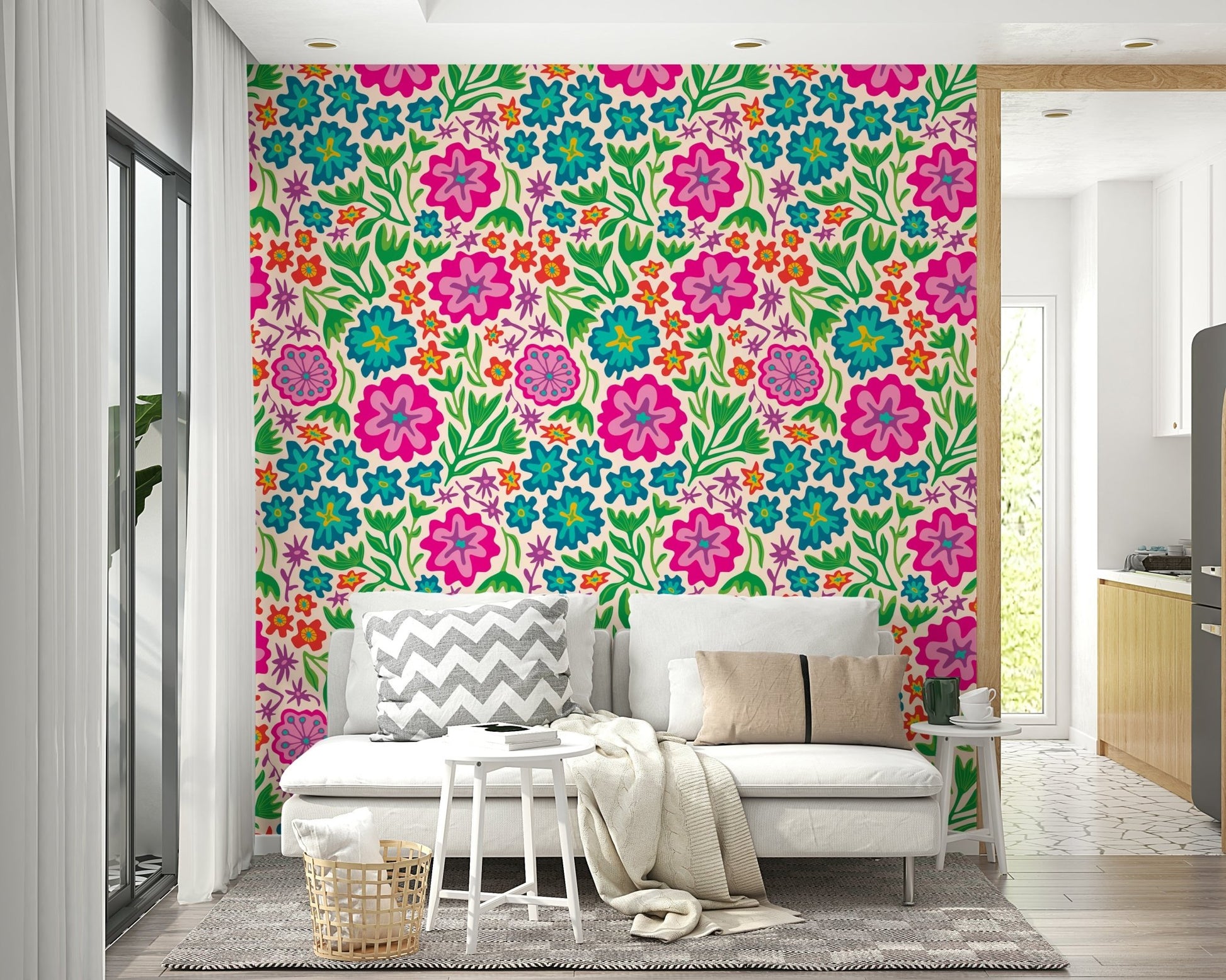 Exotic and playful color palette for home decor.

