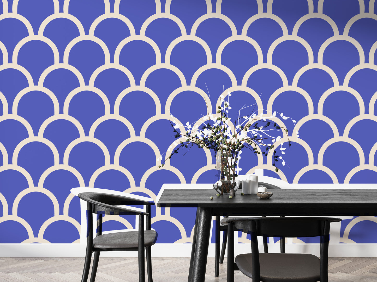 Scallop Purple Color Wallpaper for a chic look
