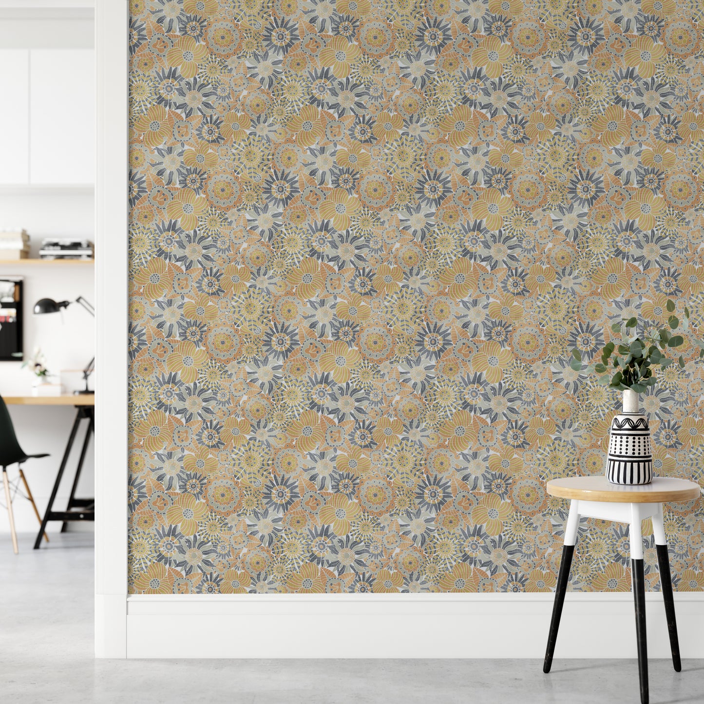 Scandinavian Flowers Wallpaper