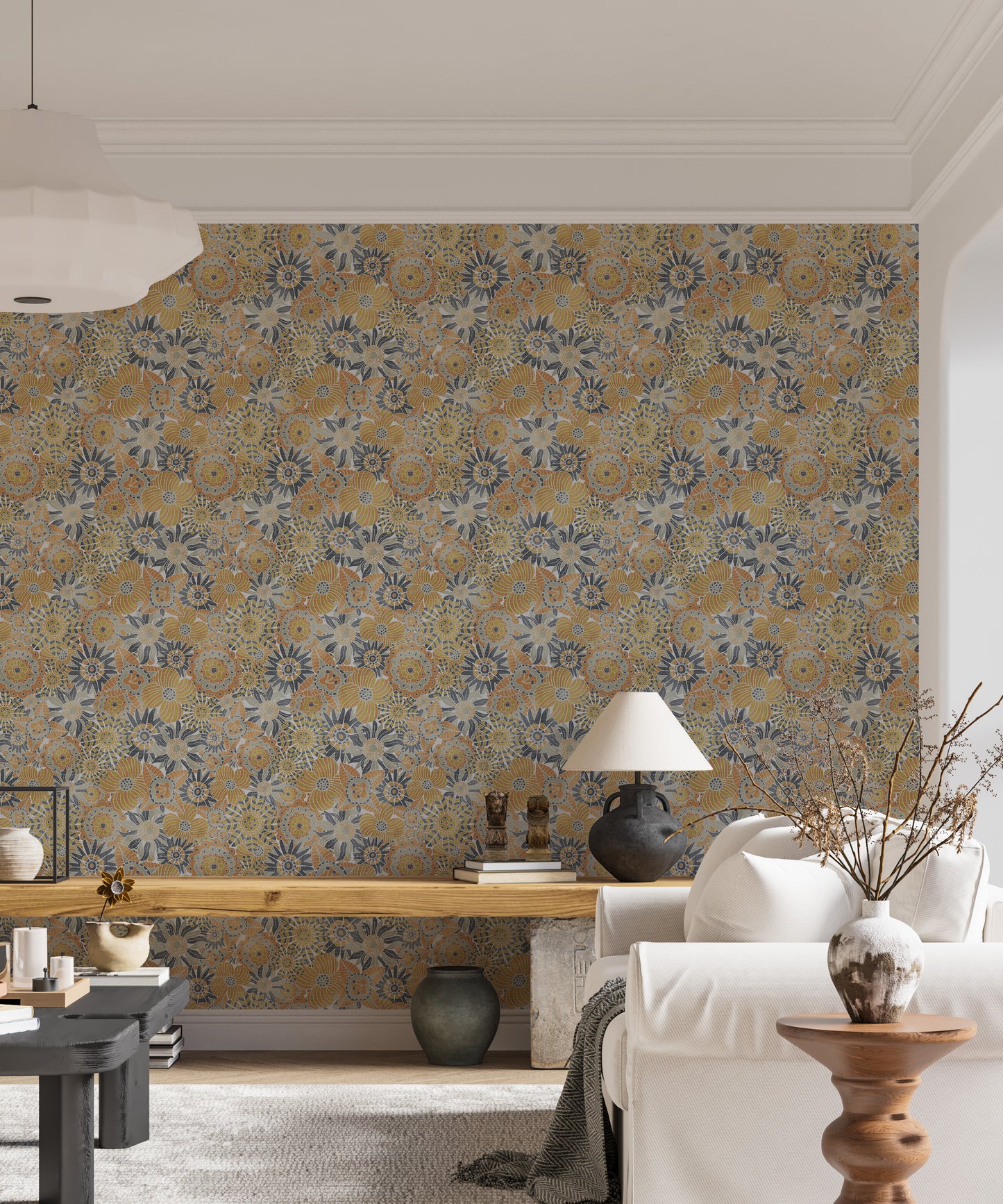 Scandinavian Flowers Wallpaper