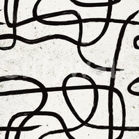 Modern wallpaper with subtle strokes and Scandinavian charm.

