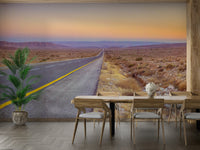 Winding desert drive mural for walls
