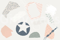 The style is a mixed-media or digital collage.

