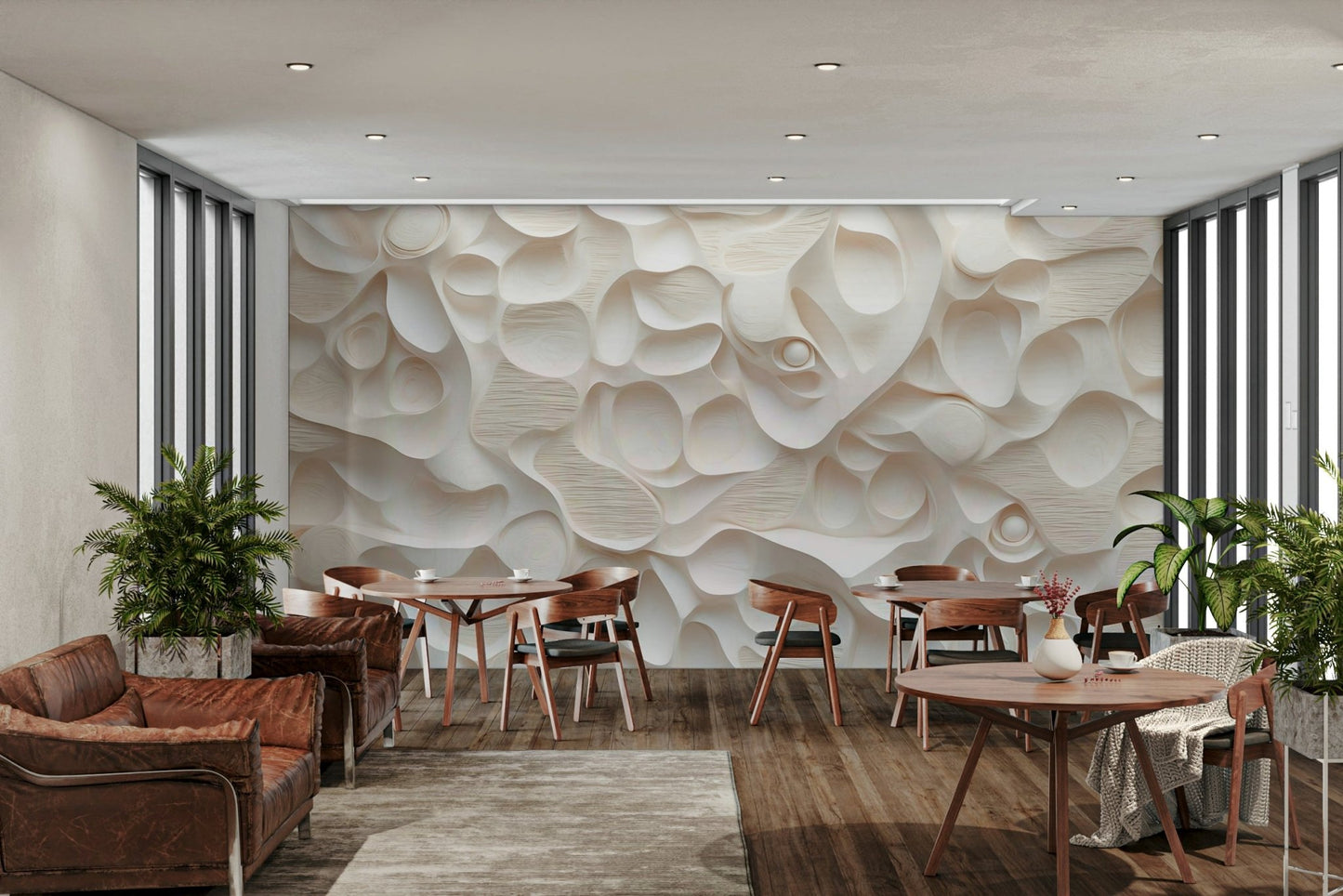 The image has a textured, painted look, like an artist's canvas.

