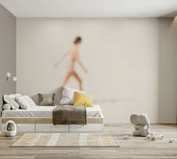A beautiful coastal rock wallpaper mural with crashing waves.


