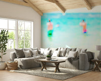 A tranquil seascape view wall mural for your decor.

