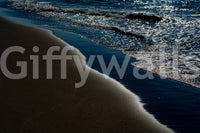 A high-quality serene beach wall mural for walls.

