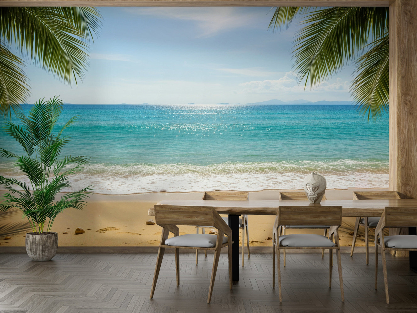 The design has a beautiful, artistic aesthetic.

