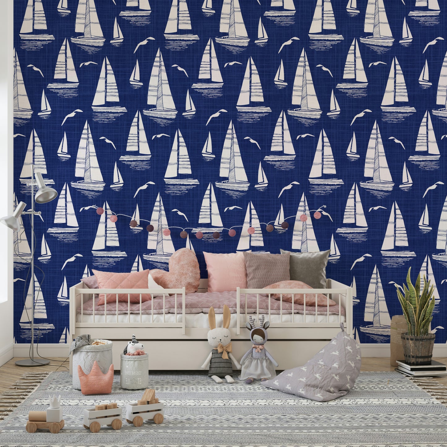 Bedroom seaside mural

