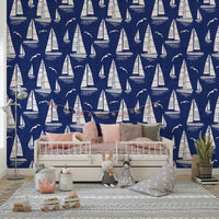 Bedroom seaside mural

