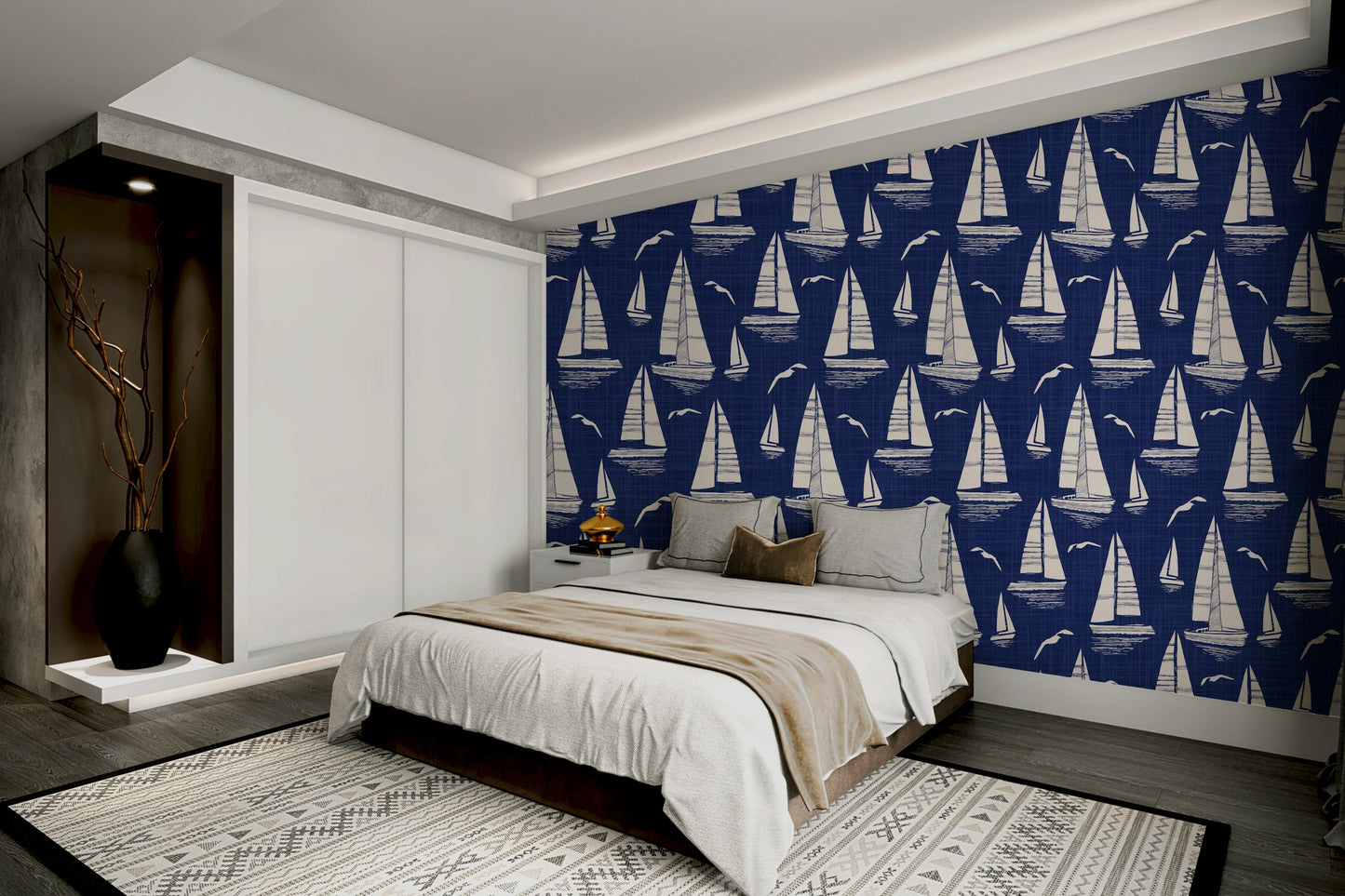 Durable marine wallpaper

