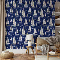 Elegant blue wallpaper design

