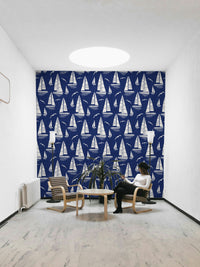 Classic maritime wallpaper

