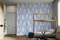 Living room sky blue wallpaper


