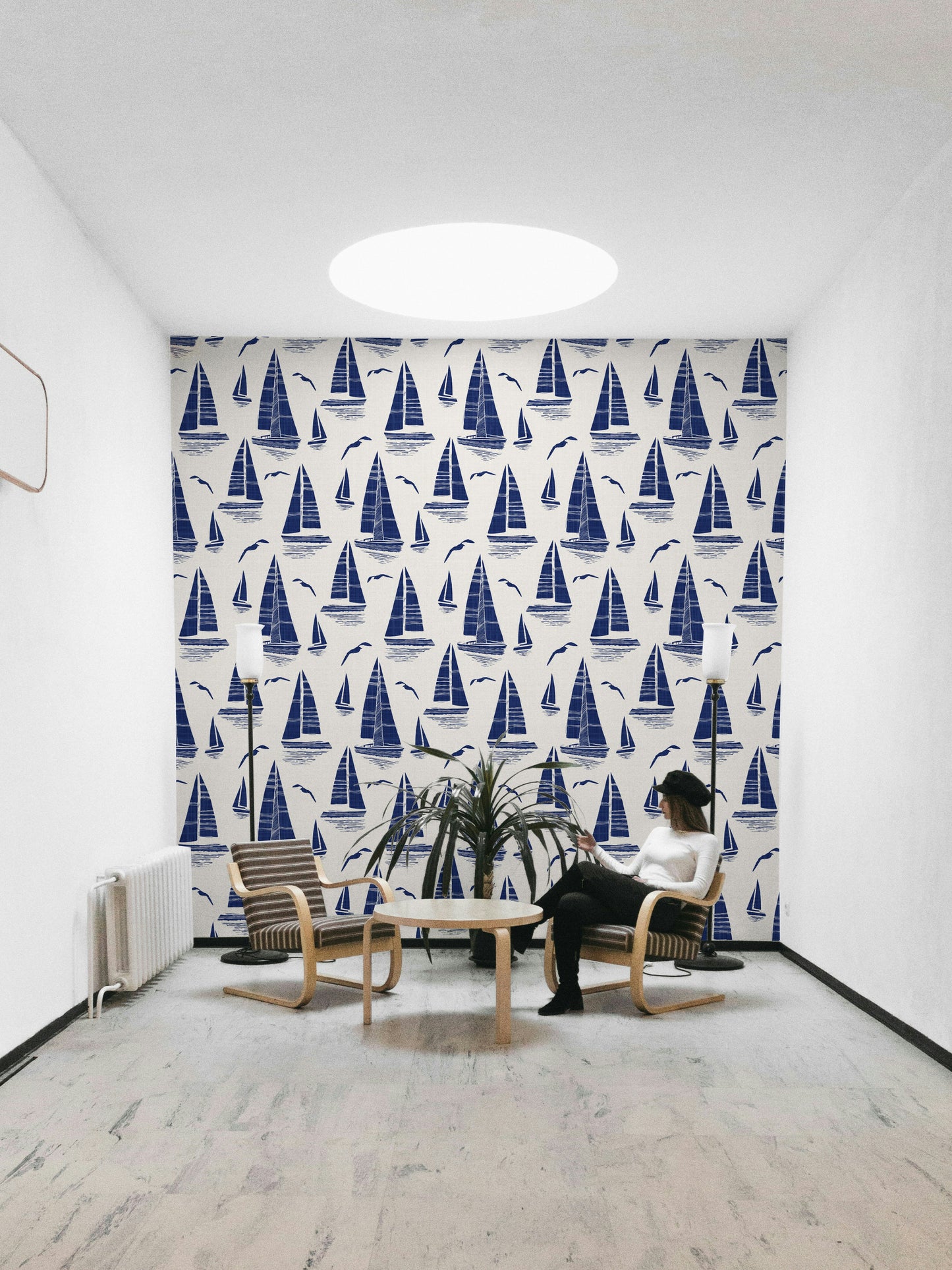 Coastal nautical wallpaper

