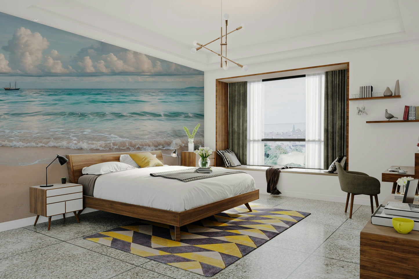 The image is suitable for a bedroom or a meditation space.

