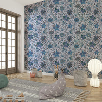 vintage style garden wallpaper

