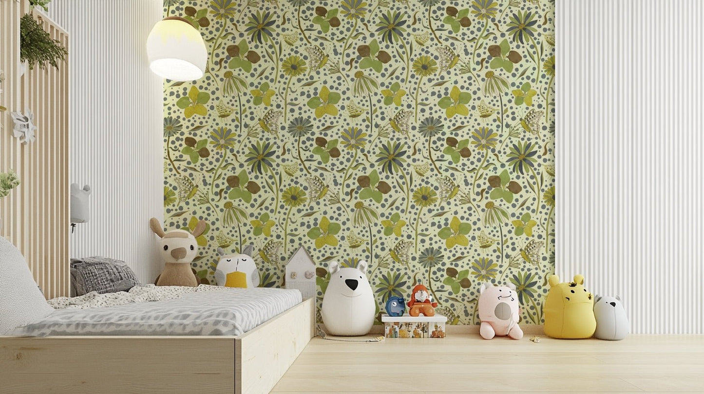 Close-up of the butterfly design.

