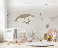 Sensational Sea Brown Wall Mural - Giffywalls