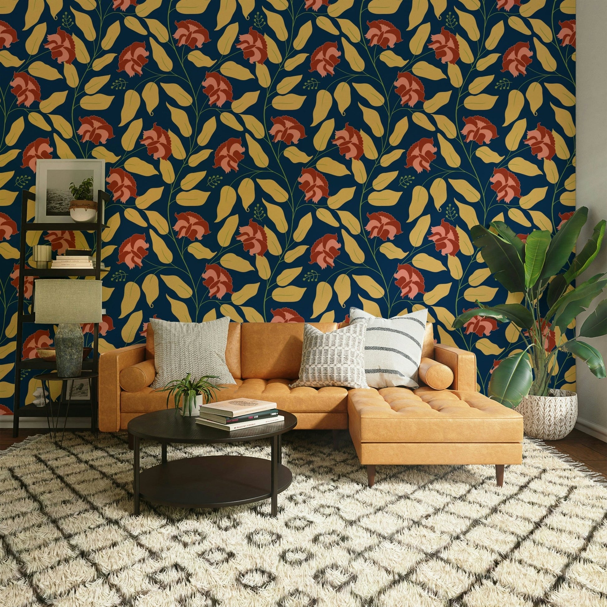 Provides a harmonious and artistic backdrop.

