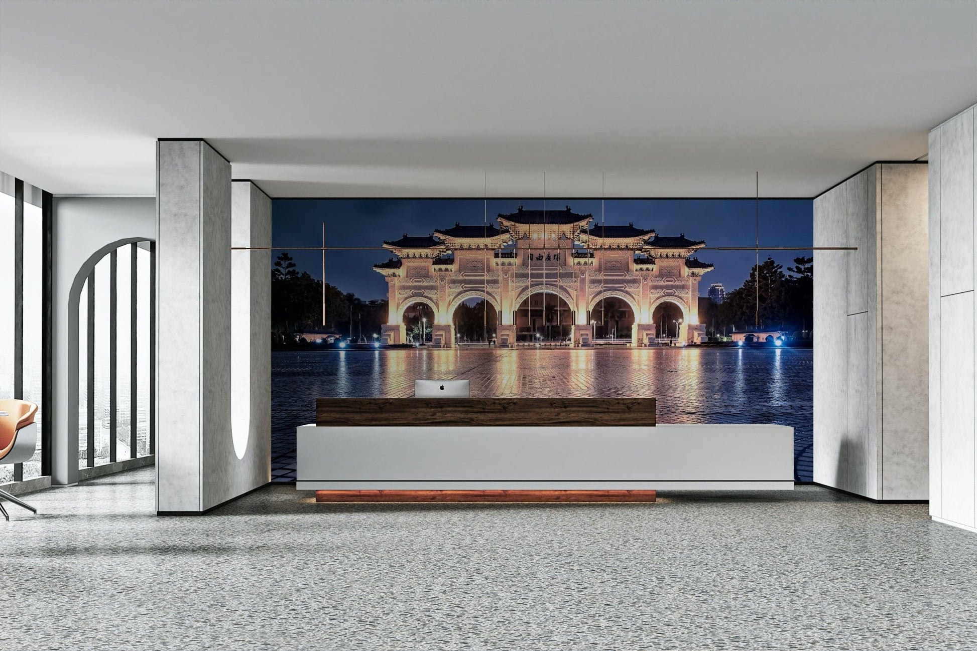 A classic architecture wallpaper for walls.

