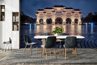 A contemplative historic city wallpaper mural for a feature wall.

