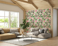 Subtle vine and leaf wallpaper

