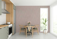 Calm wallpaper featuring botanical and stripe design

