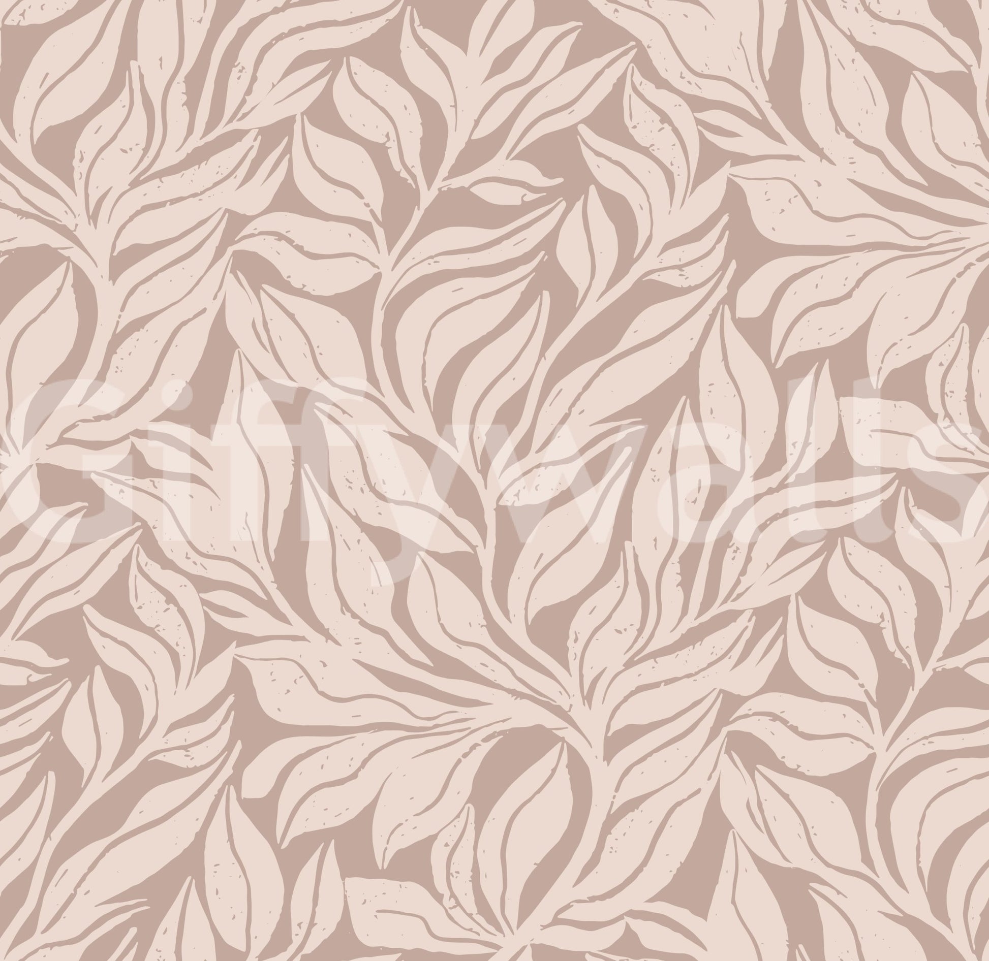 Relaxing botanical wallpaper for bedroom walls

