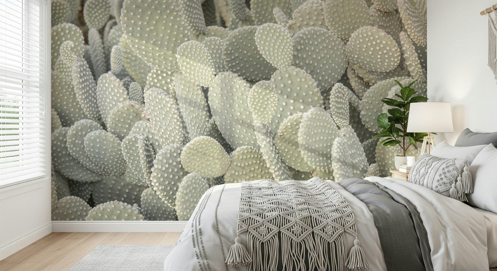 Serene Cactus Cluster Wall Mural