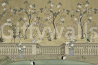 Serene Chinoiserie Mural - Classic Wallpaper


