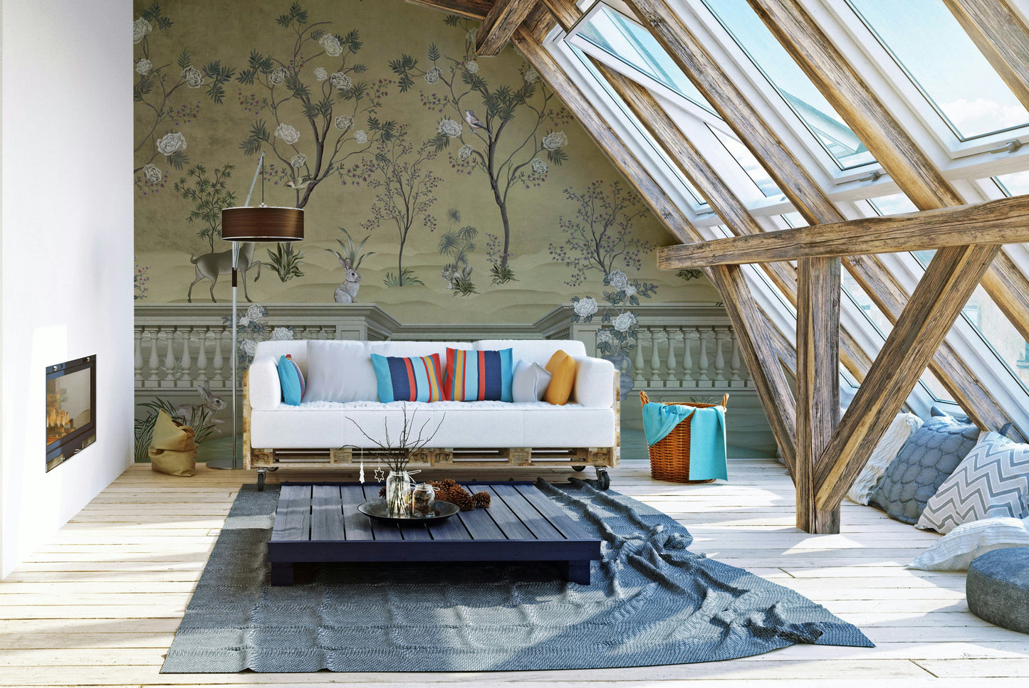 The design feels peaceful and classic.

