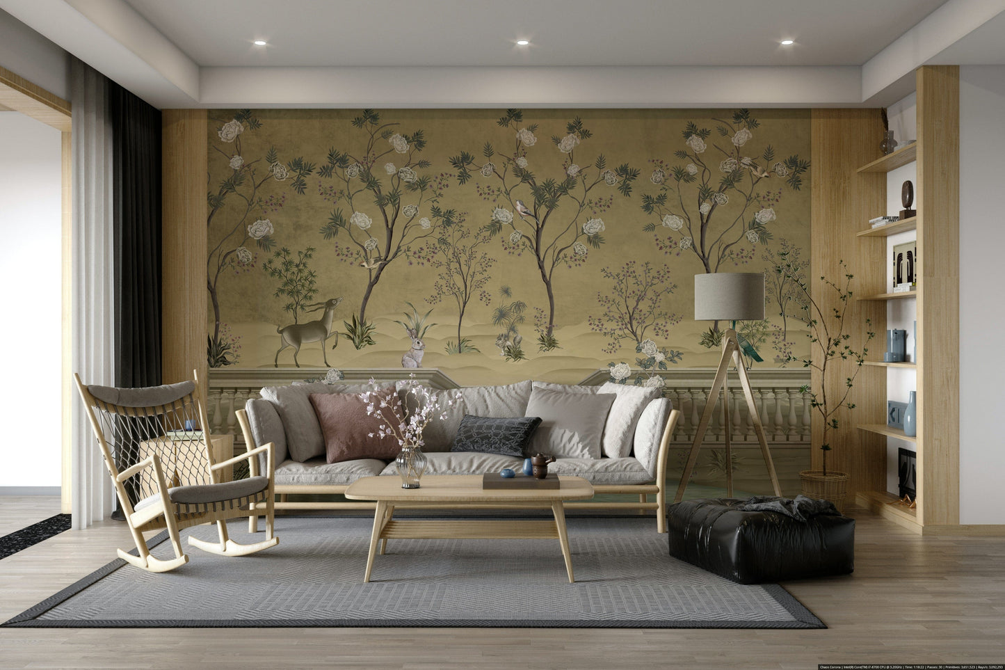 The colors are gentle and muted, with a natural, classic and neutral palette.

