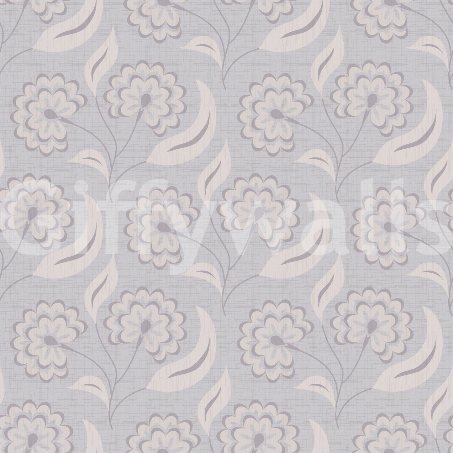 Serene Floral beige Wallpaper⁠