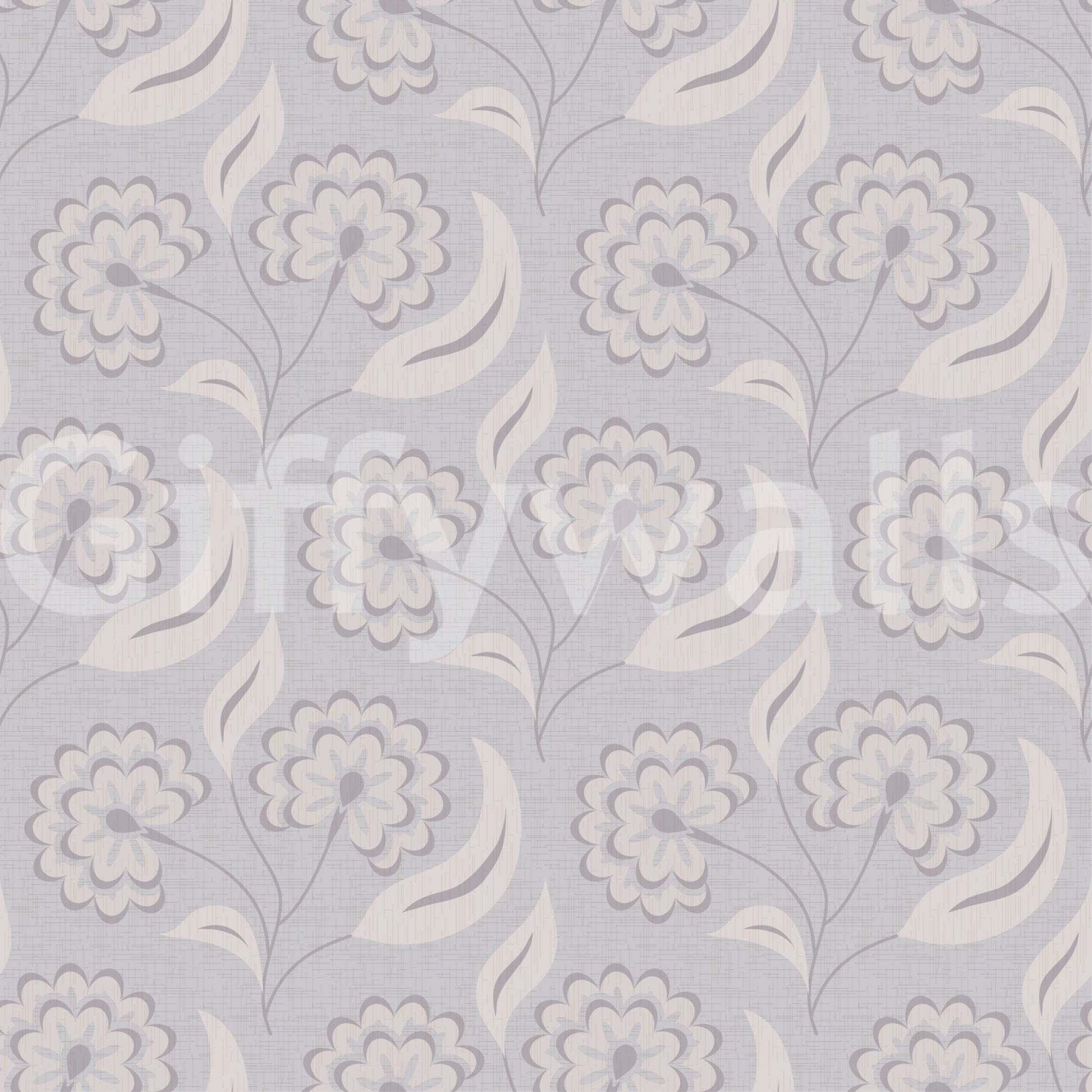 Serene Floral beige Wallpaper⁠